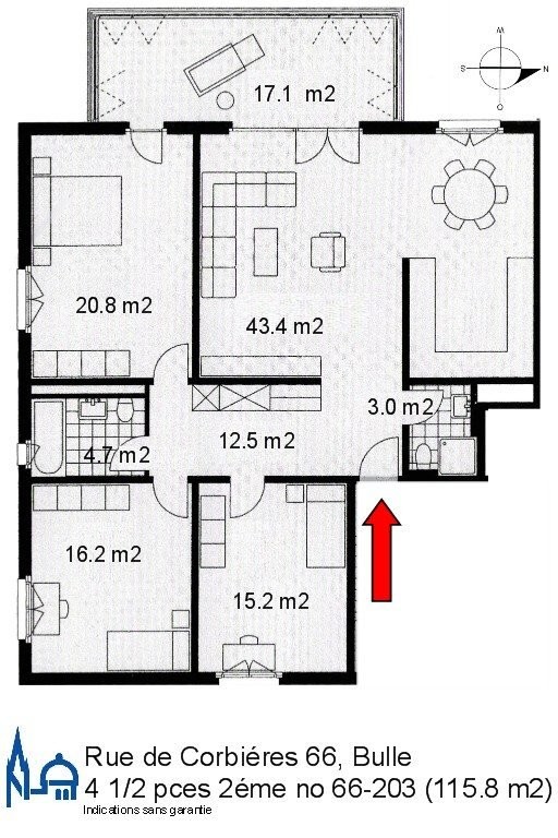 4 ½ rooms apartment, photo 9 sur 10