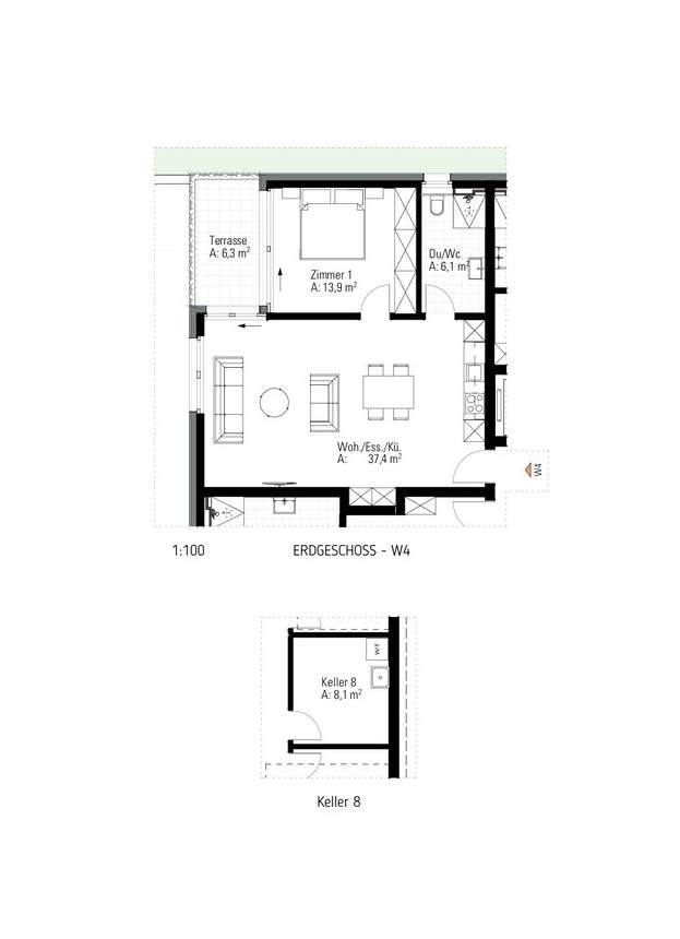 Appartement de 2 ½ pièces, photo 5 sur 5