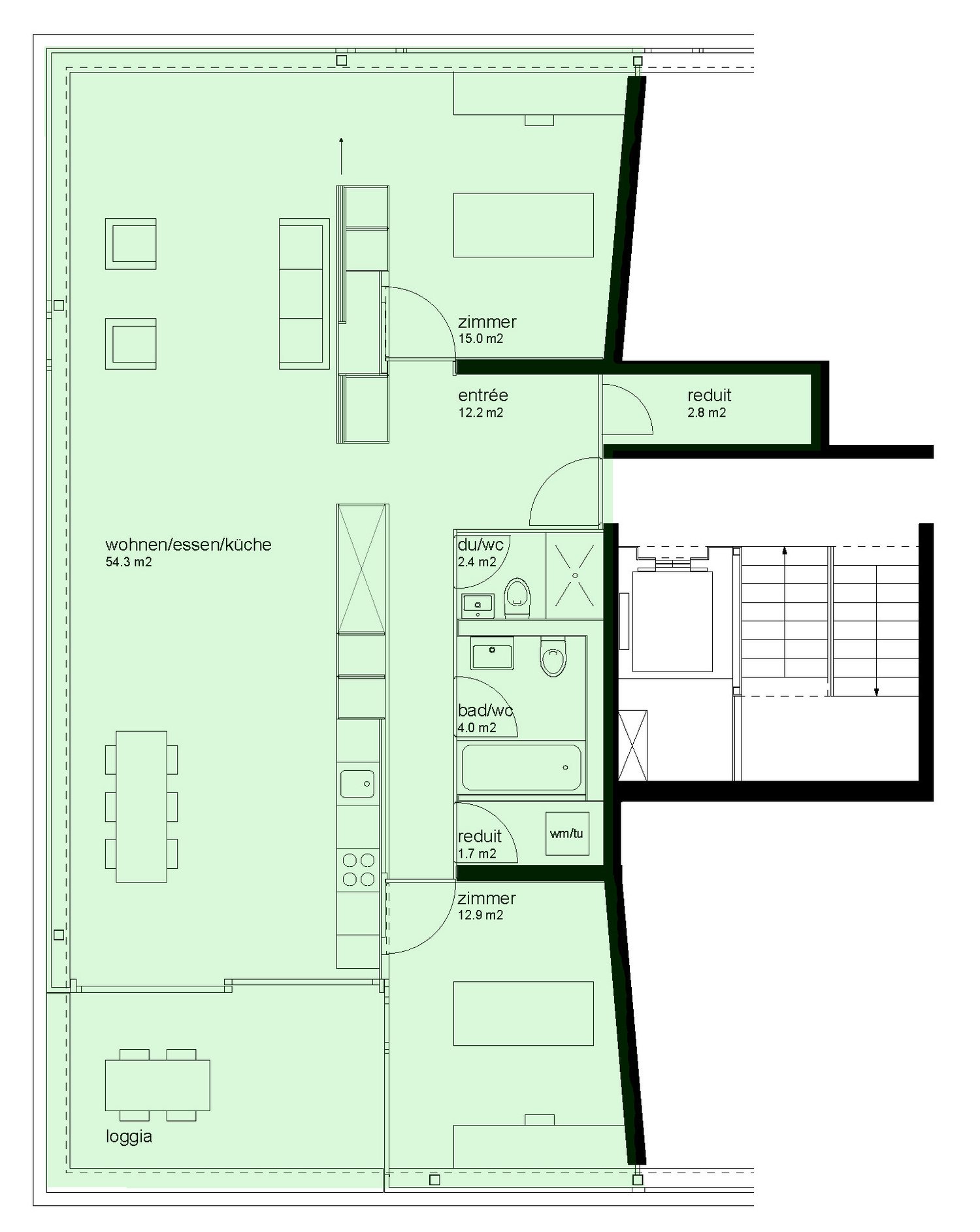 3 ½ pièces appartement, photo 10 sur 10