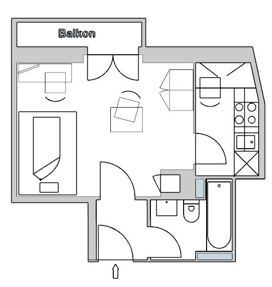 Appartement de 2 pièces, photo 8 sur 8