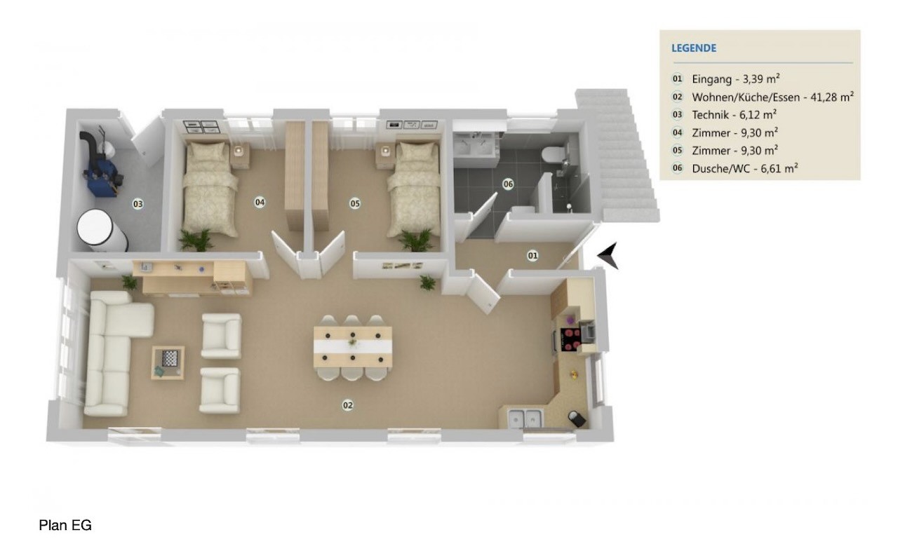 Appartement de 3 ½ pièces, photo 10 sur 10