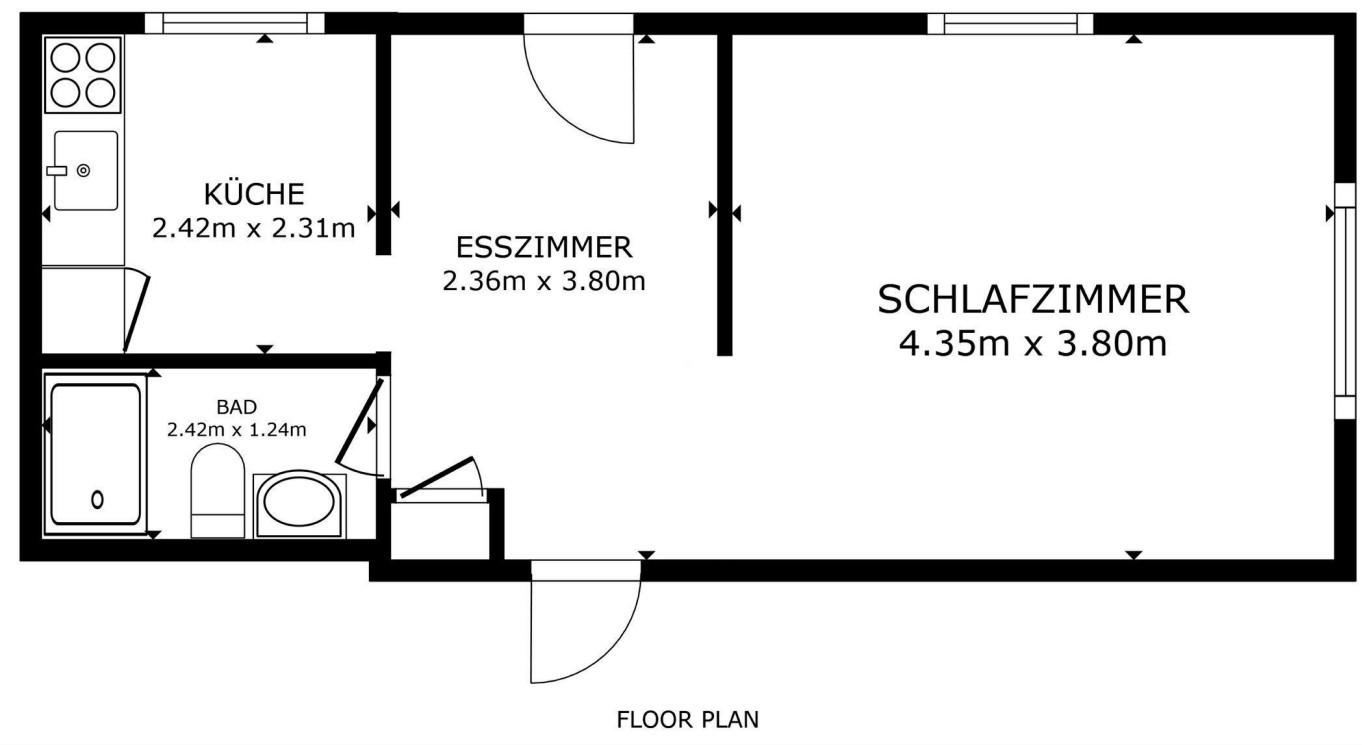 1 ½ rooms apartment