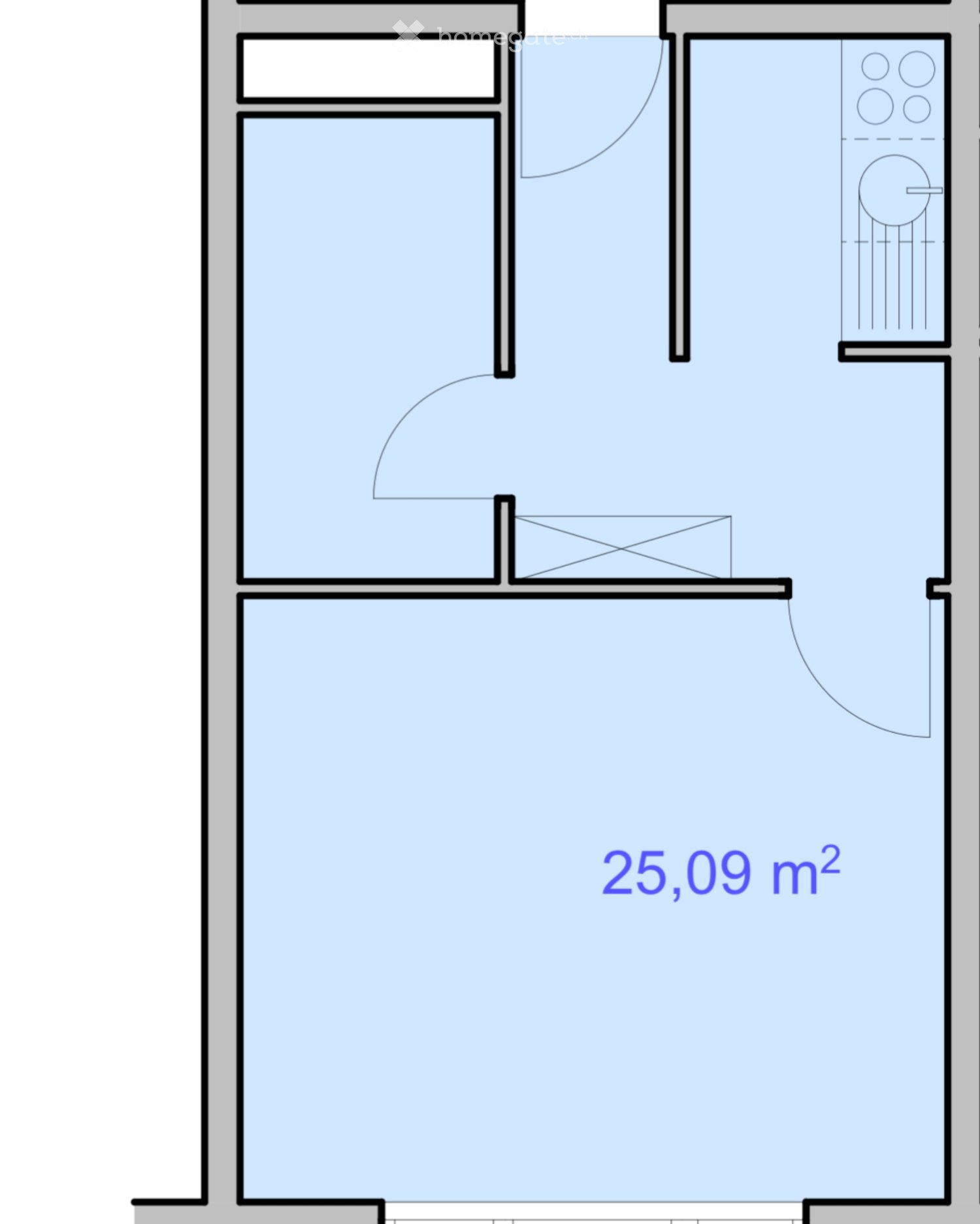 1 room apartment
