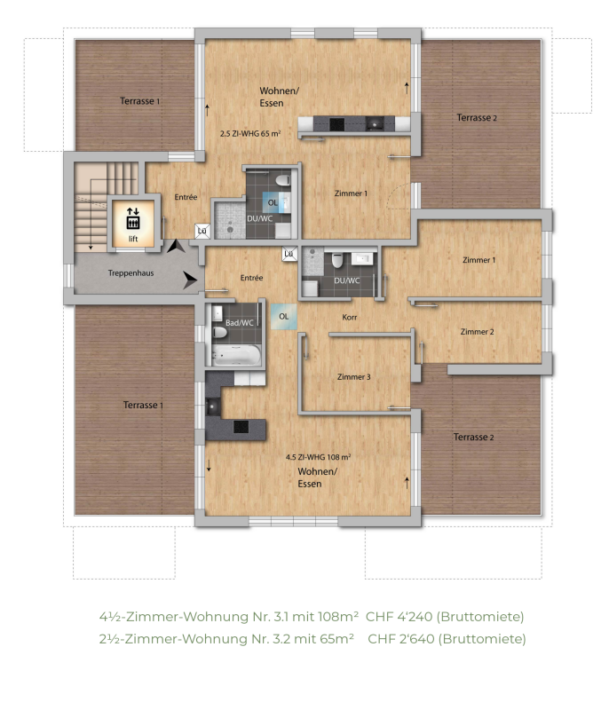 Appartement de 4 ½ pièces, photo 8 sur 9