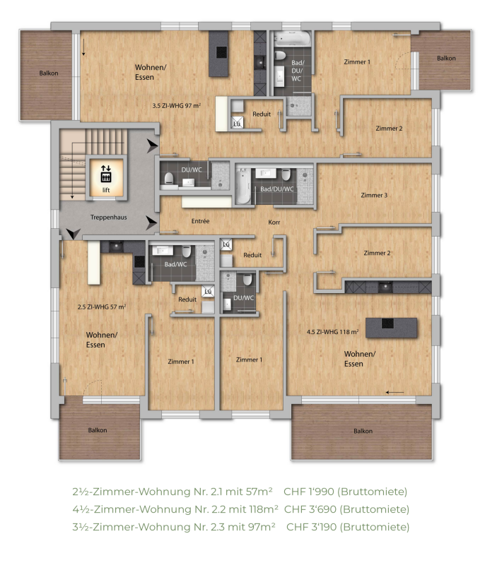 Appartement de 4 ½ pièces, photo 7 sur 9