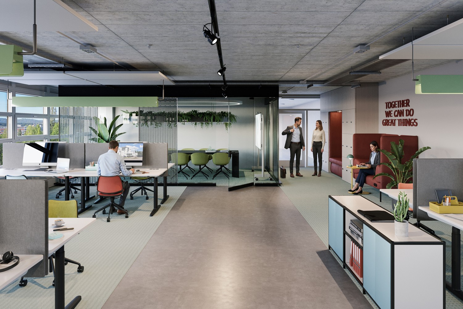 300m² de bureaux