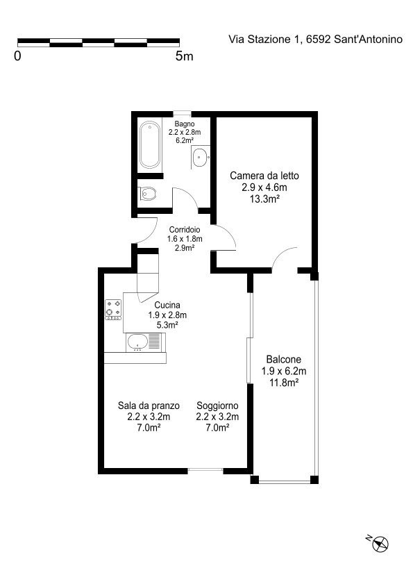 Appartement de 2 ½ pièces, photo 7 sur 7
