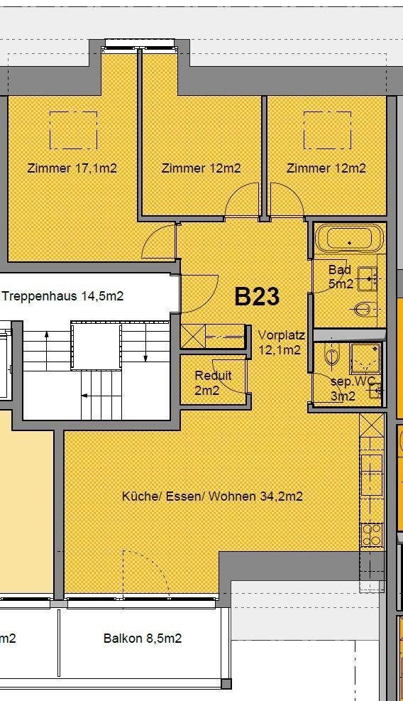 4 ½ rooms apartment