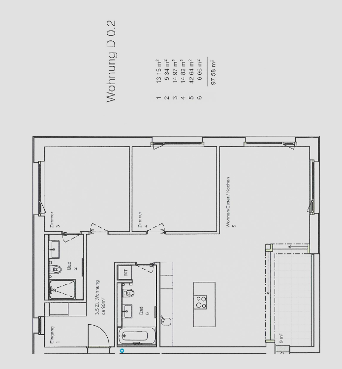 Appartement de 3 ½ pièces, photo 7 sur 9