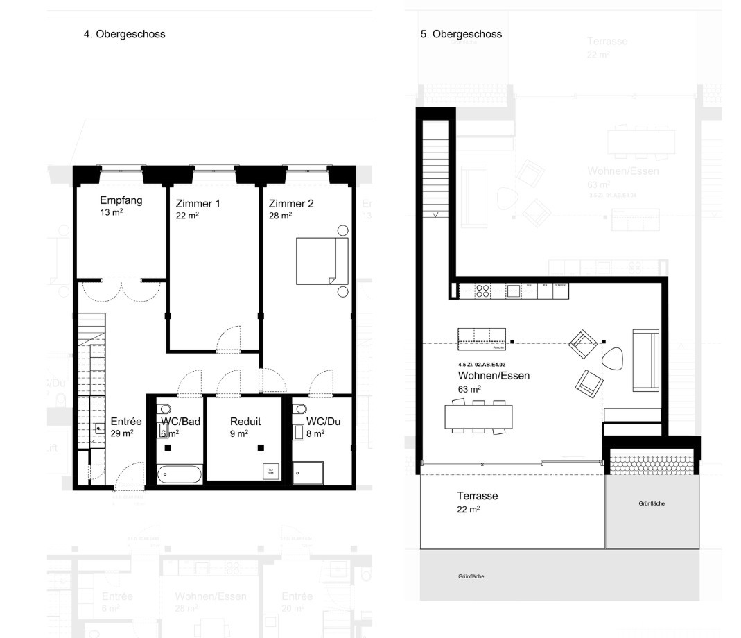 4 ½ pièces appartement au dernier étage, photo 5 sur 5