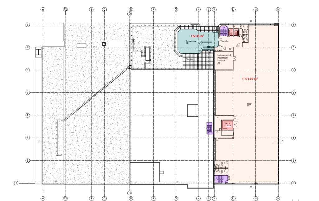 1376m² salle de stockage, photo 6 sur 7