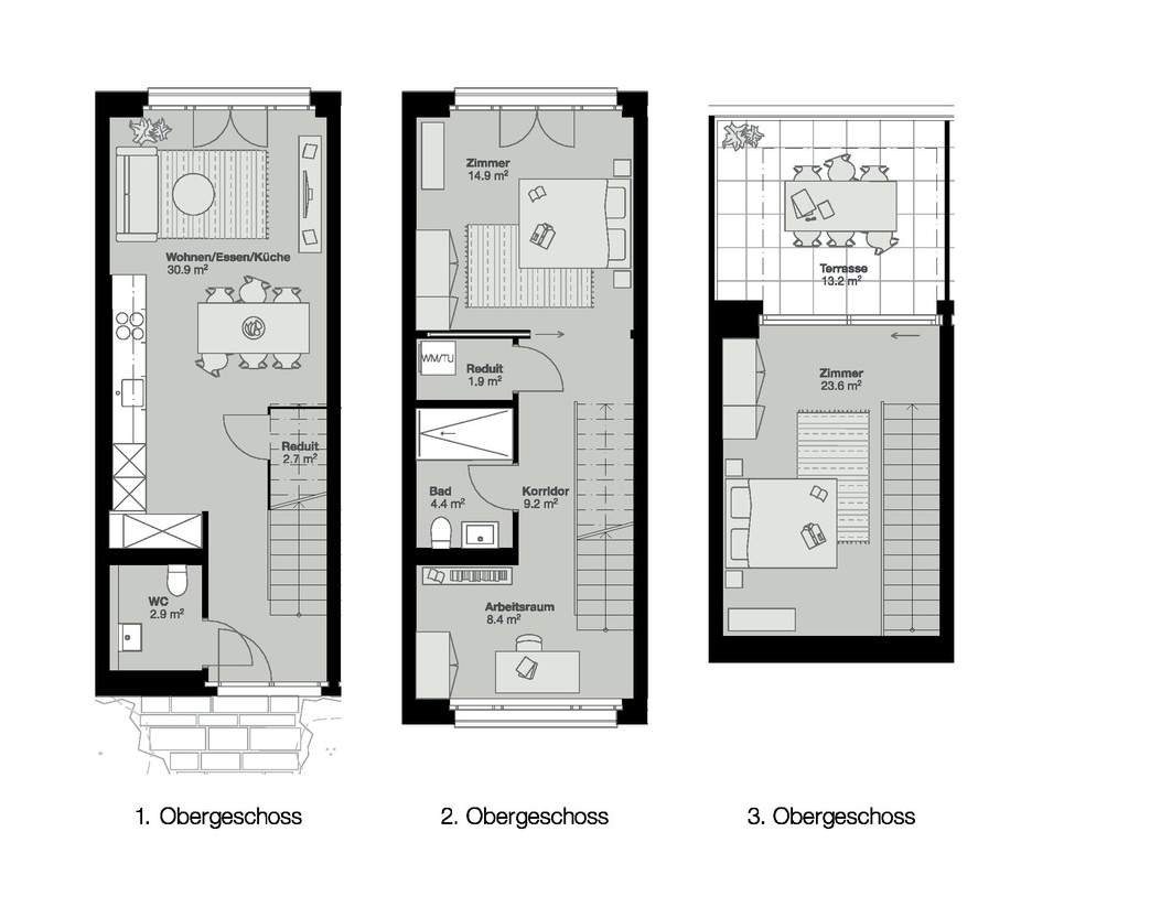 3 ½ pièces maison individuelle