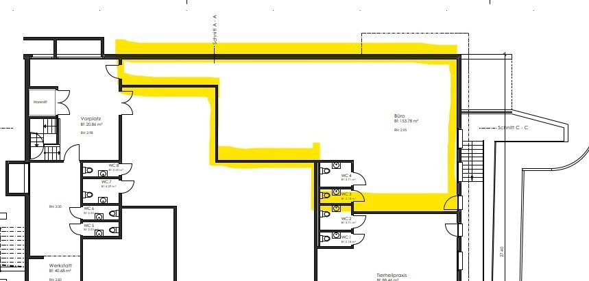 negozio di 100m²