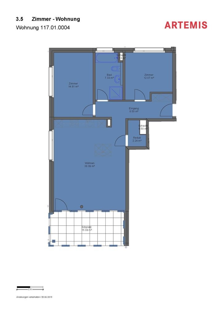 Appartement de 3 ½ pièces, photo 1 sur 9