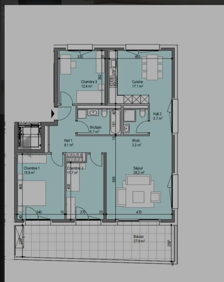 4 ½ rooms apartment