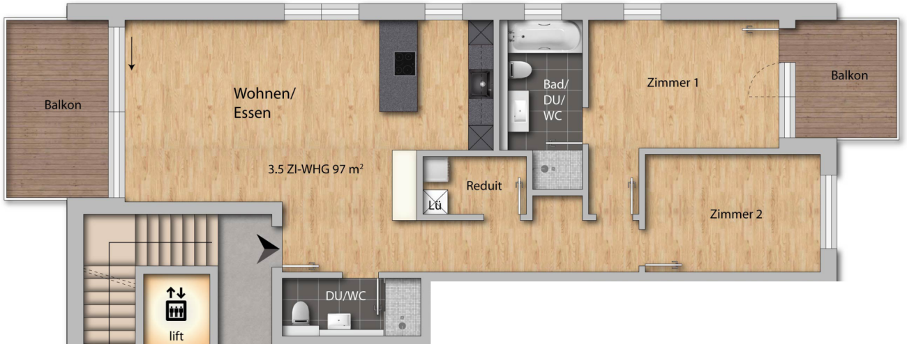 Appartement de 3 ½ pièces, photo 9 sur 9