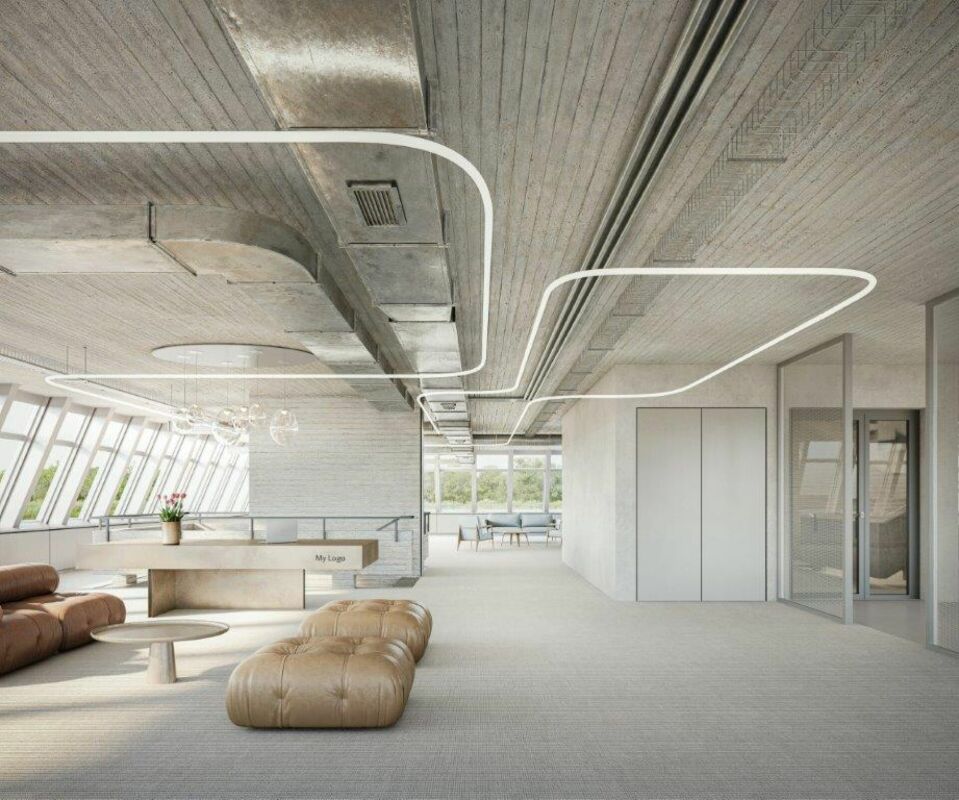 1200m² de bureaux
