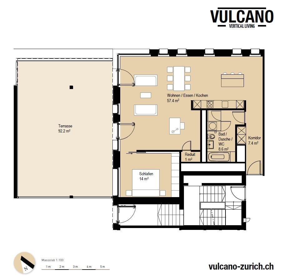 Appartement meublé de 3 ½ pièces, photo 6 sur 6