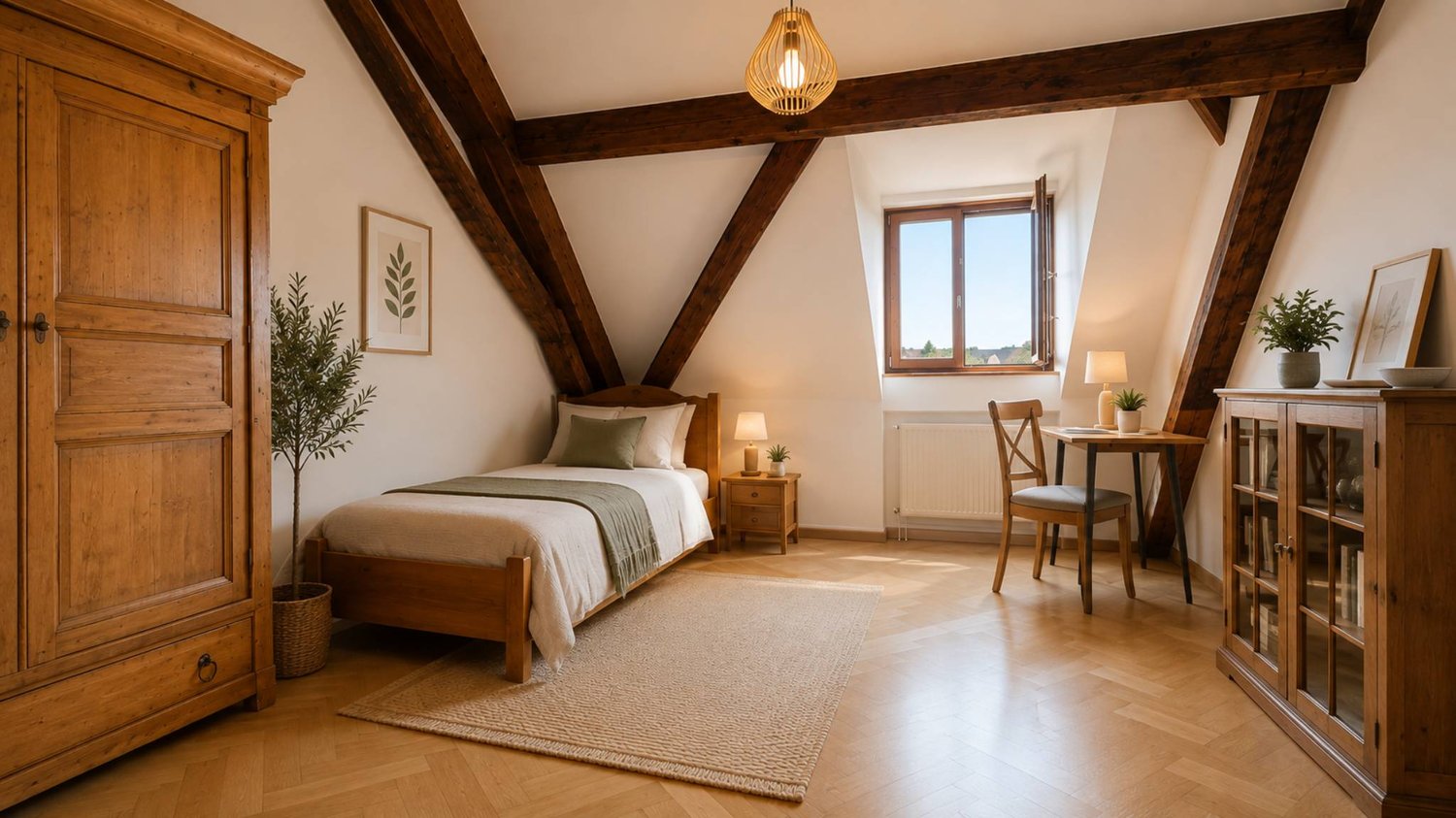 4 rooms furnished flat
