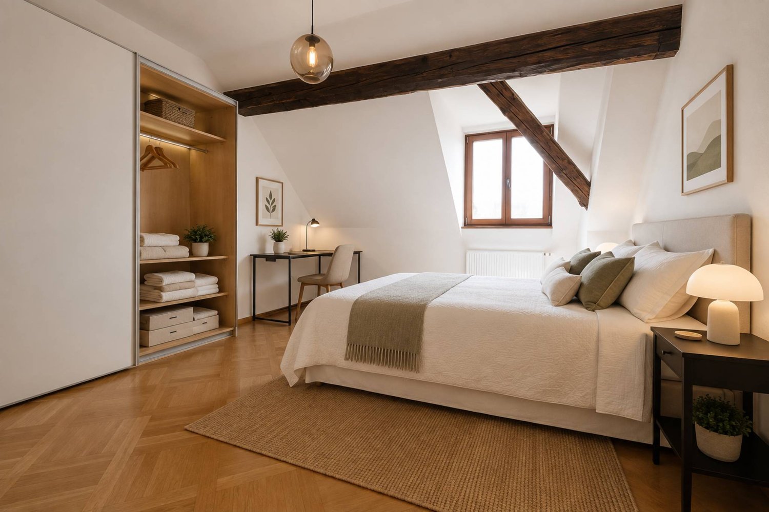 4 rooms furnished flat