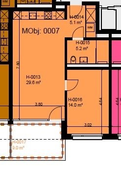 Appartement de 2 ½ pièces