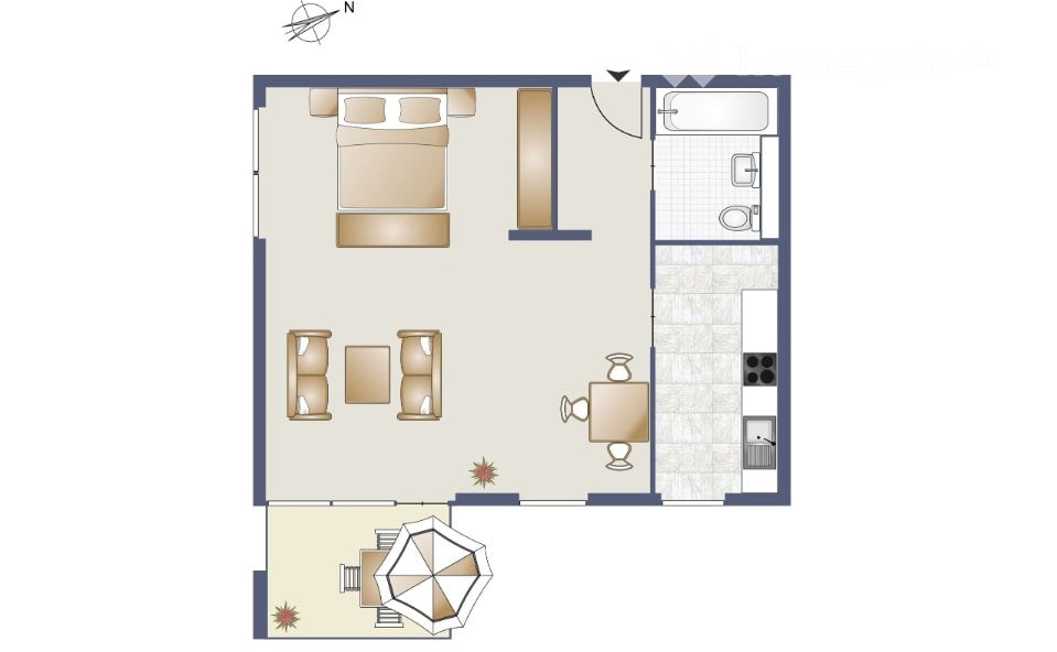 Appartement de 1 ½ pièces