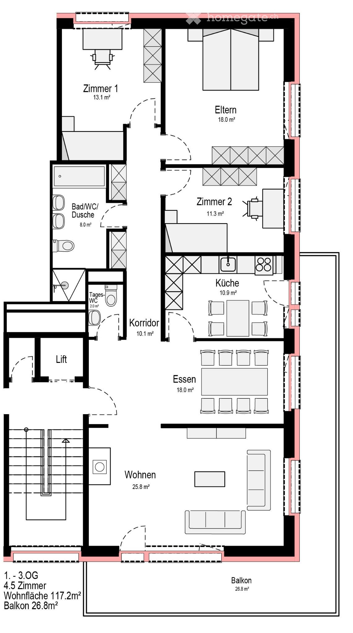 Appartement de 4 ½ pièces, photo 5 sur 5