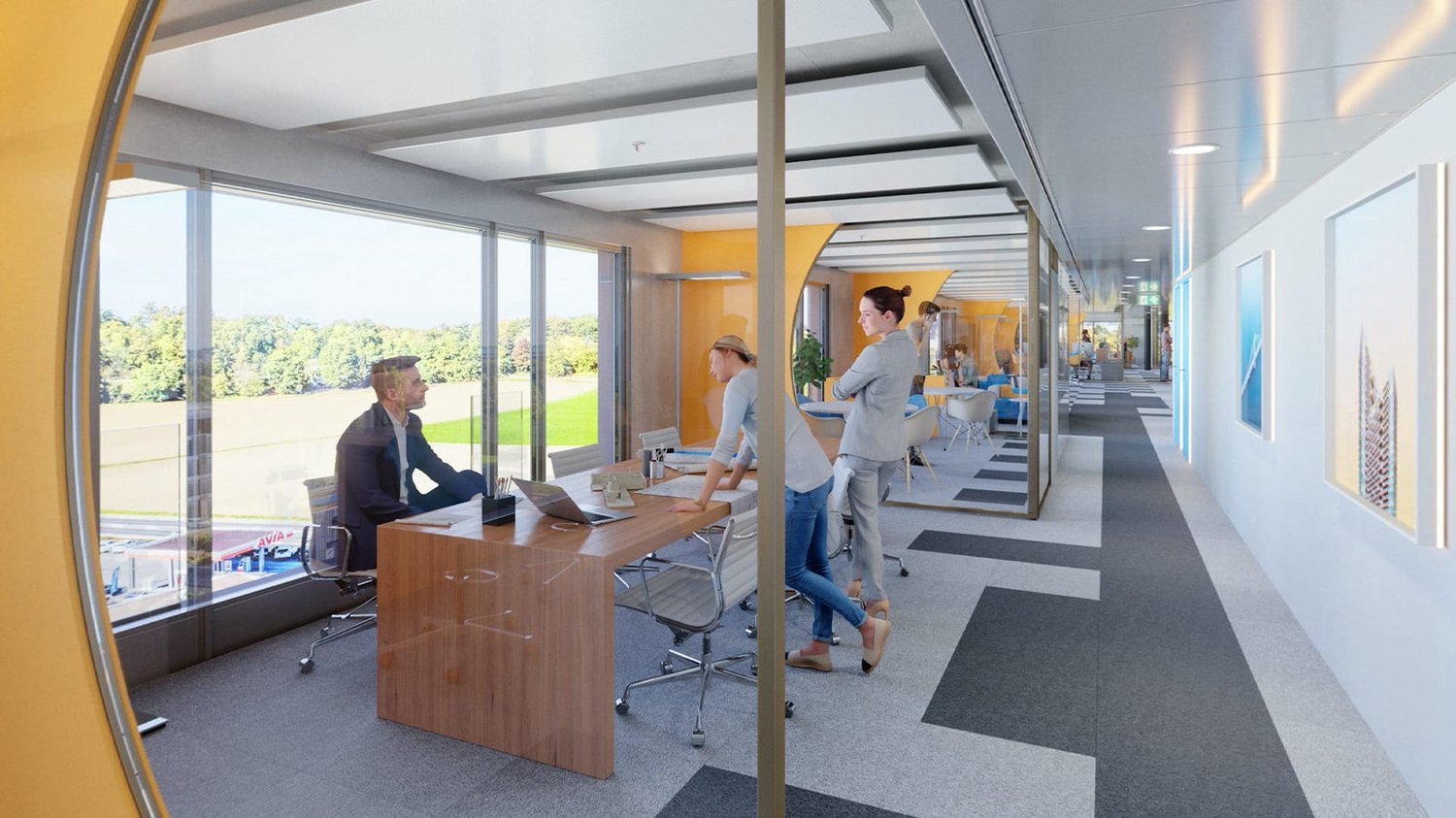 239m² office