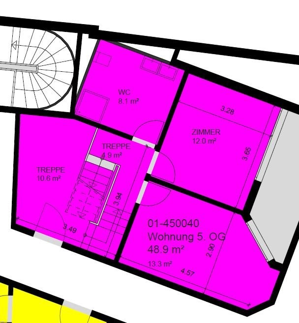 Appartement en attique de 4 ½ pièces