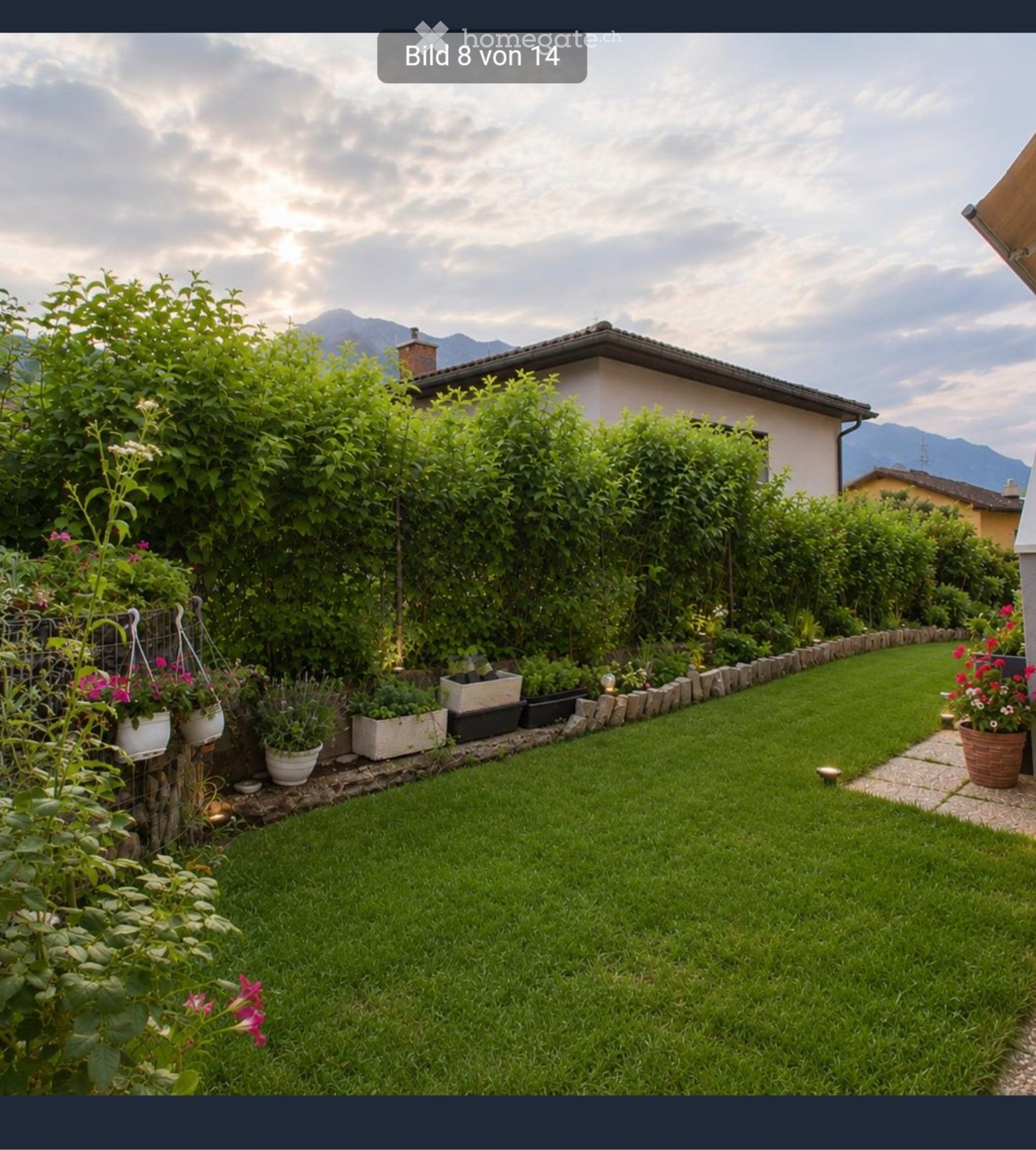 Location 4,5 - 1 P, Tout compris avec jardin, potager, 1 place de parc extérieure, éventuellement une autre place de parc payante 80 chf, pas de décompte. Nous n'acceptons pas les animaux,