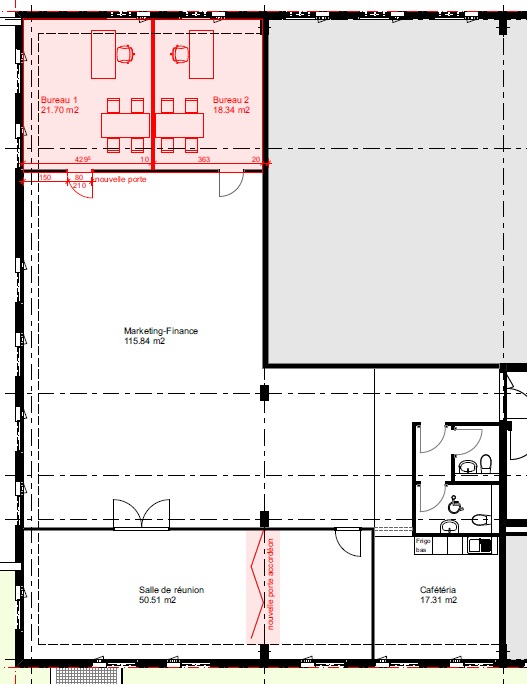 305m² office