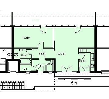 Appartement en attique de 2 ½ pièces