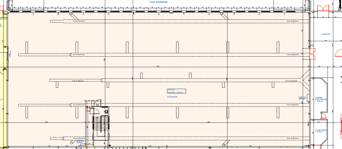 1267m² industrial object