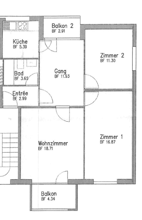 Appartement de 3 ½ pièces