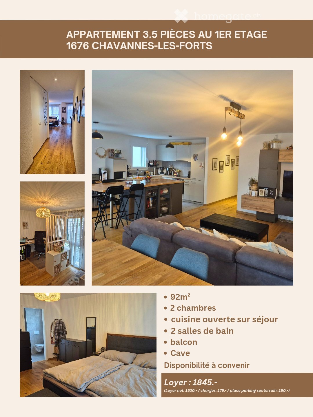 2 ½ rooms apartment, photo 1 sur 5