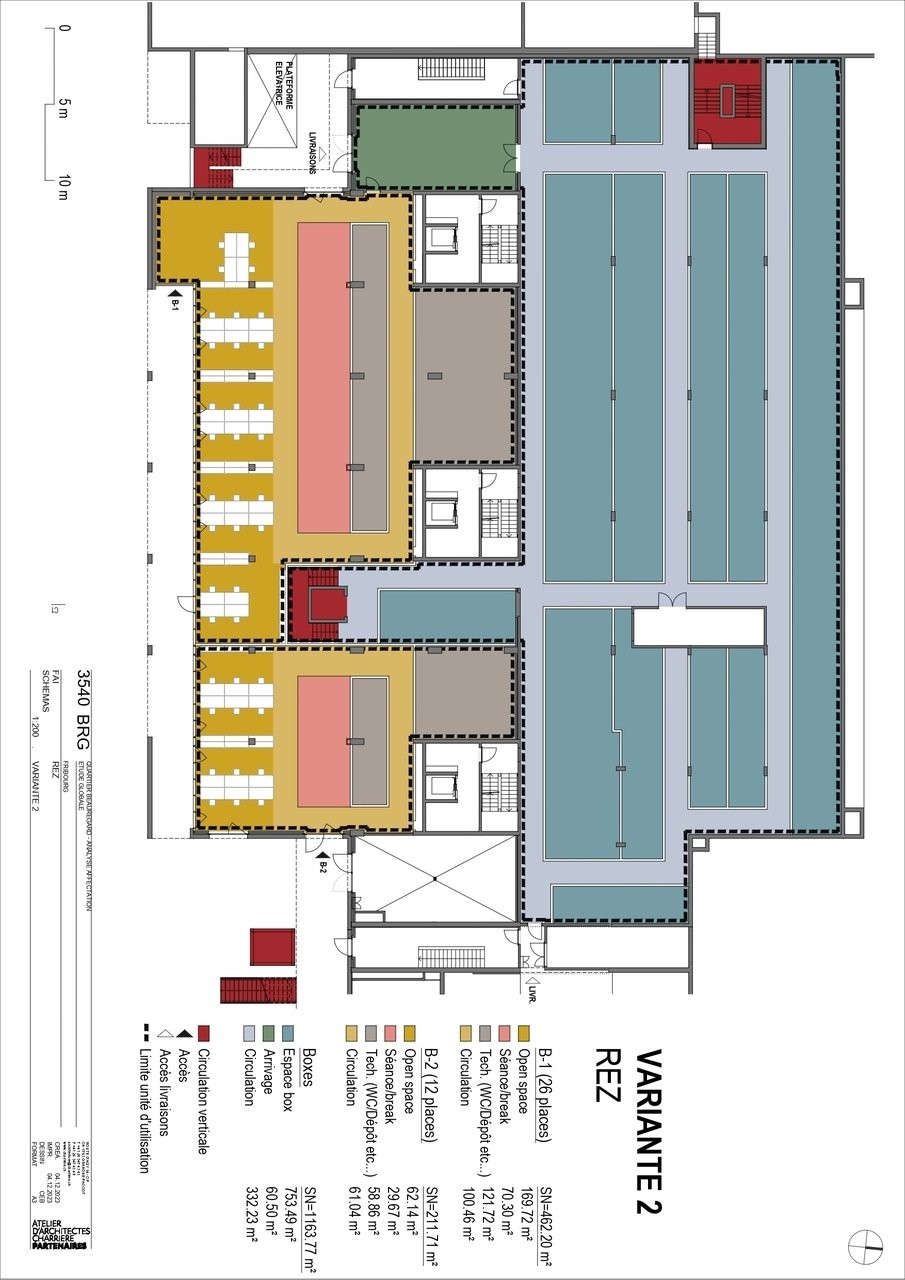1130m² de locaux de stockage