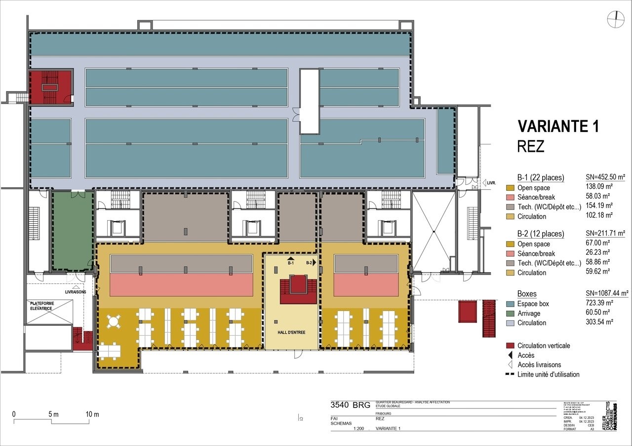 1130m² de locaux de stockage