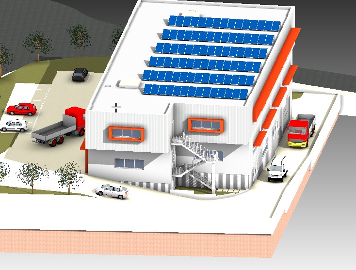 2600m² industrial object