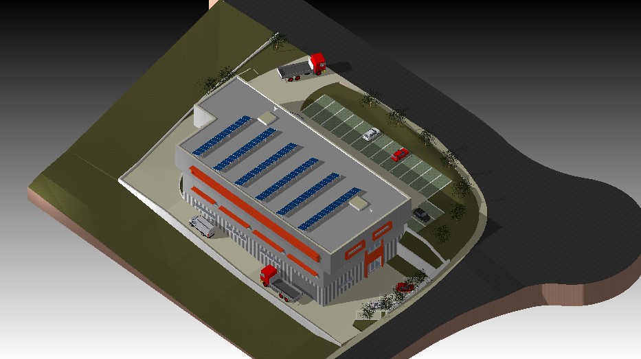 2600m² industrial object