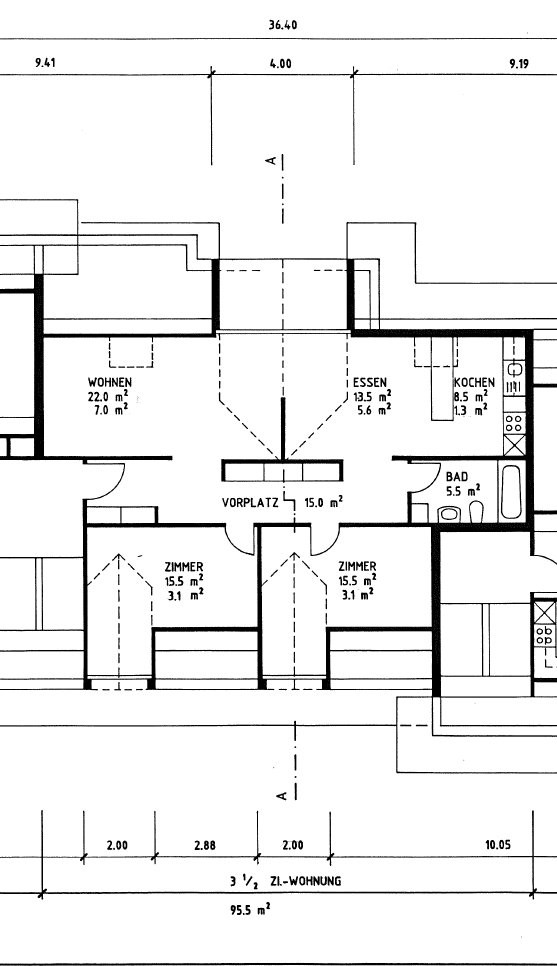 Appartement de 3 ½ pièces
