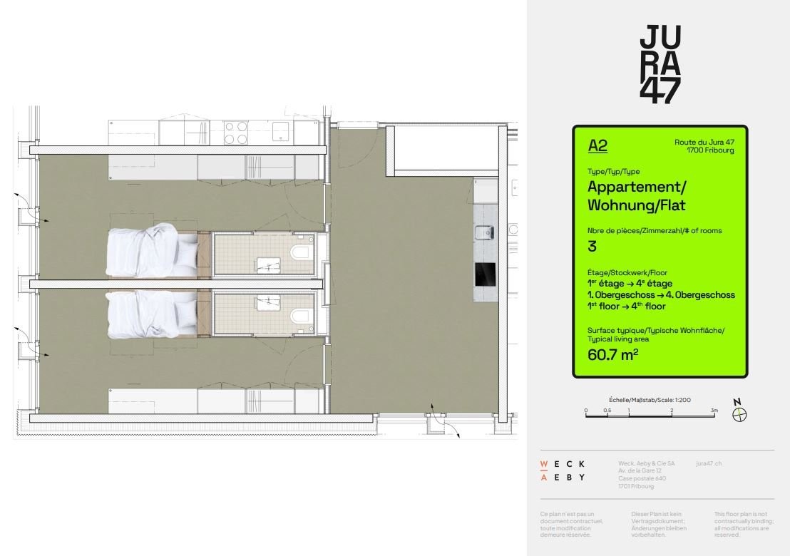 3 ½ rooms apartment, photo 3 sur 3
