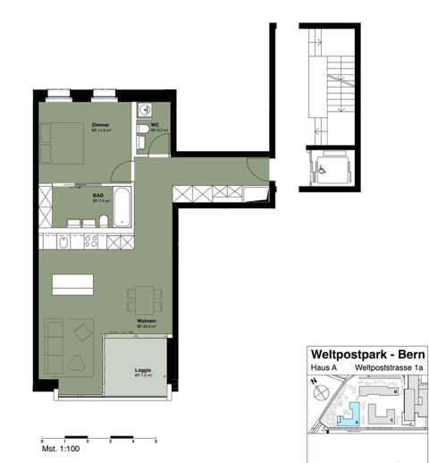 Appartement de 2 ½ pièces, photo 9 sur 9