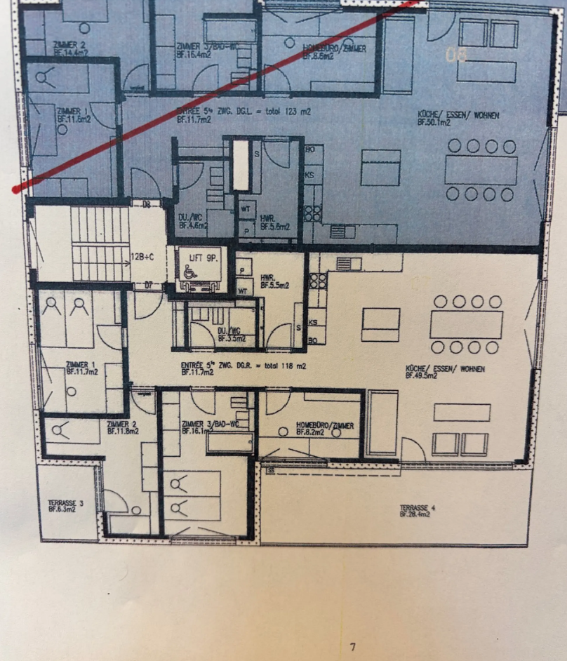 Appartement en attique de 5 ½ pièces
