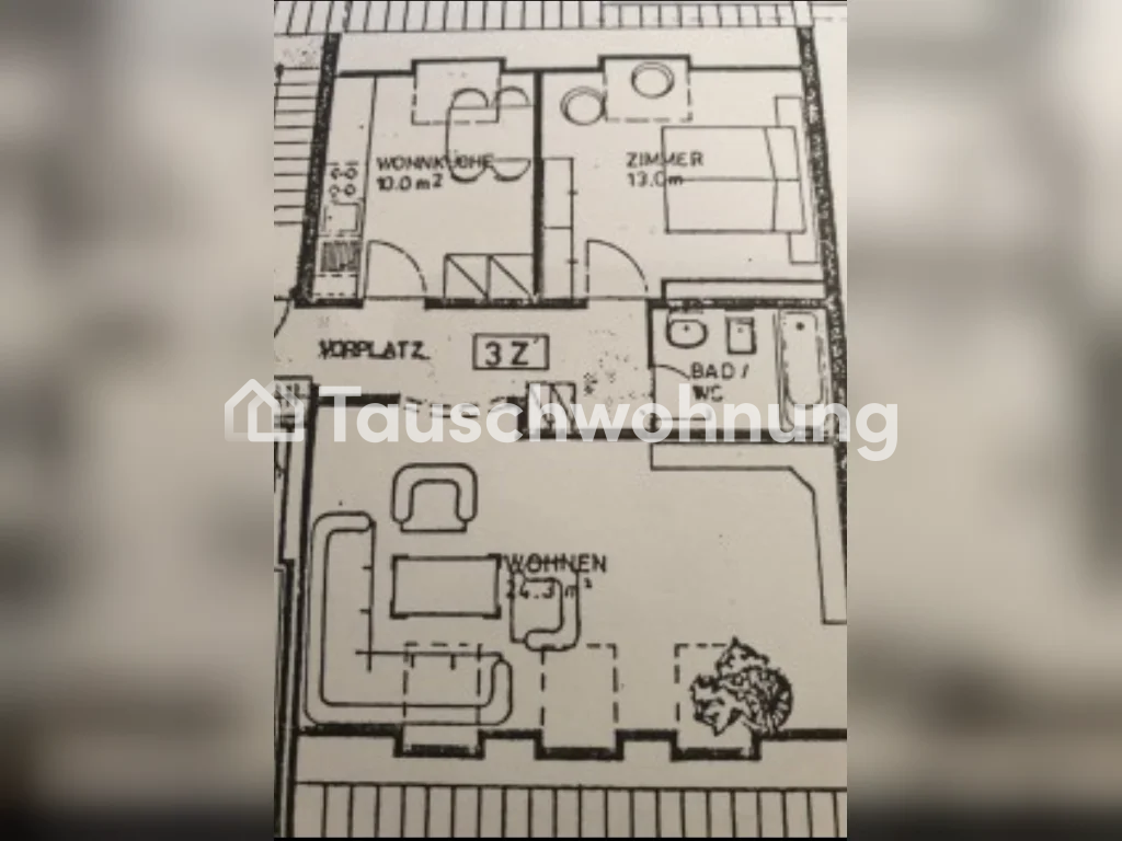Appartement mansardé de 2 ½ pièces