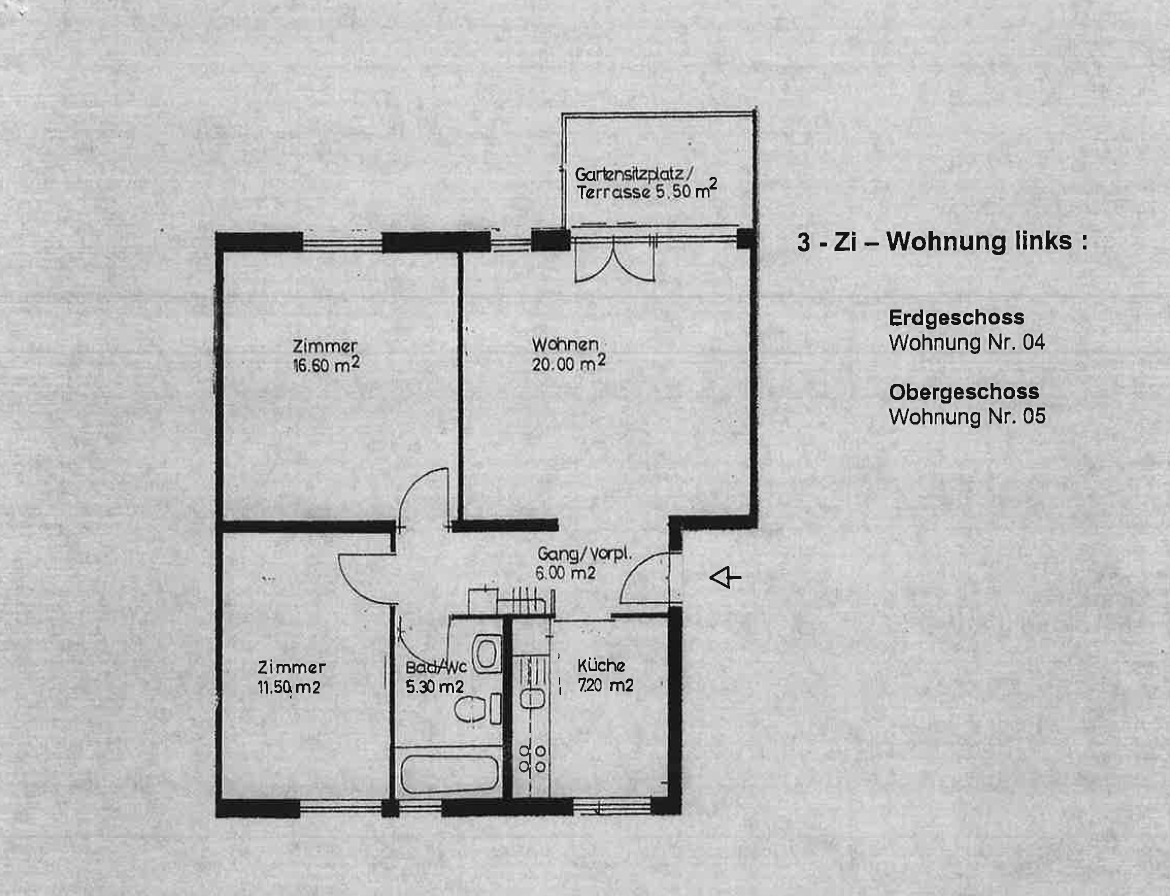 Appartement de 3 pièces