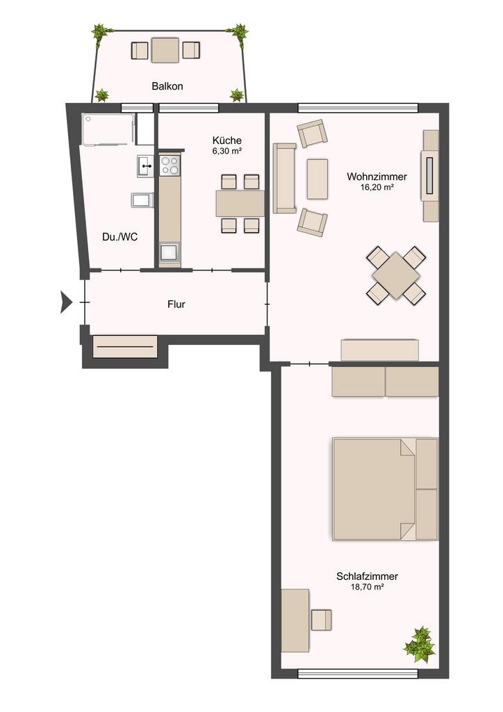 Appartement de 2 pièces, photo 8 sur 8