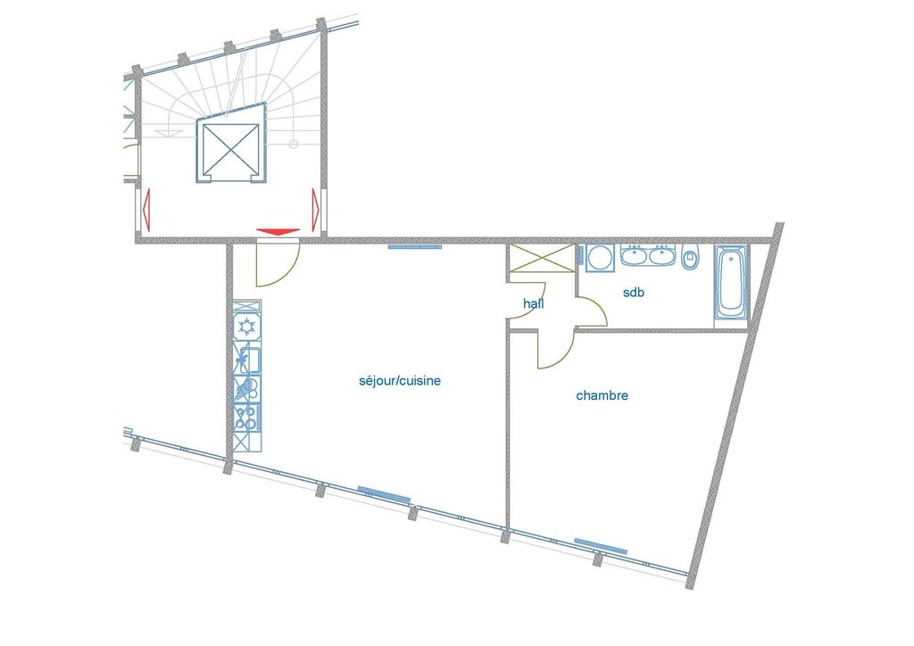 3 rooms apartment, photo 2 sur 7