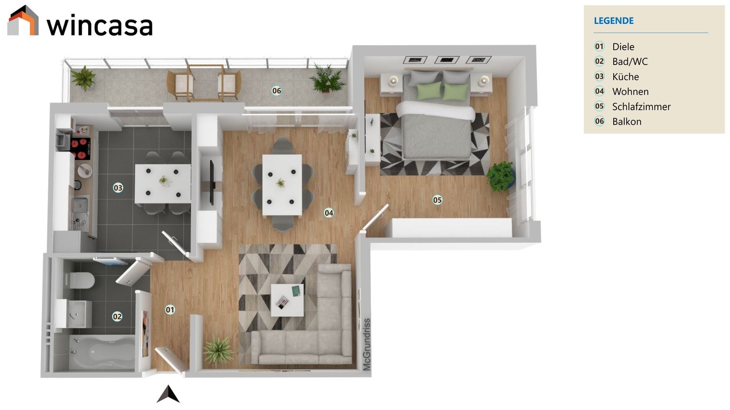 2 ½ rooms apartment, photo 7 sur 7