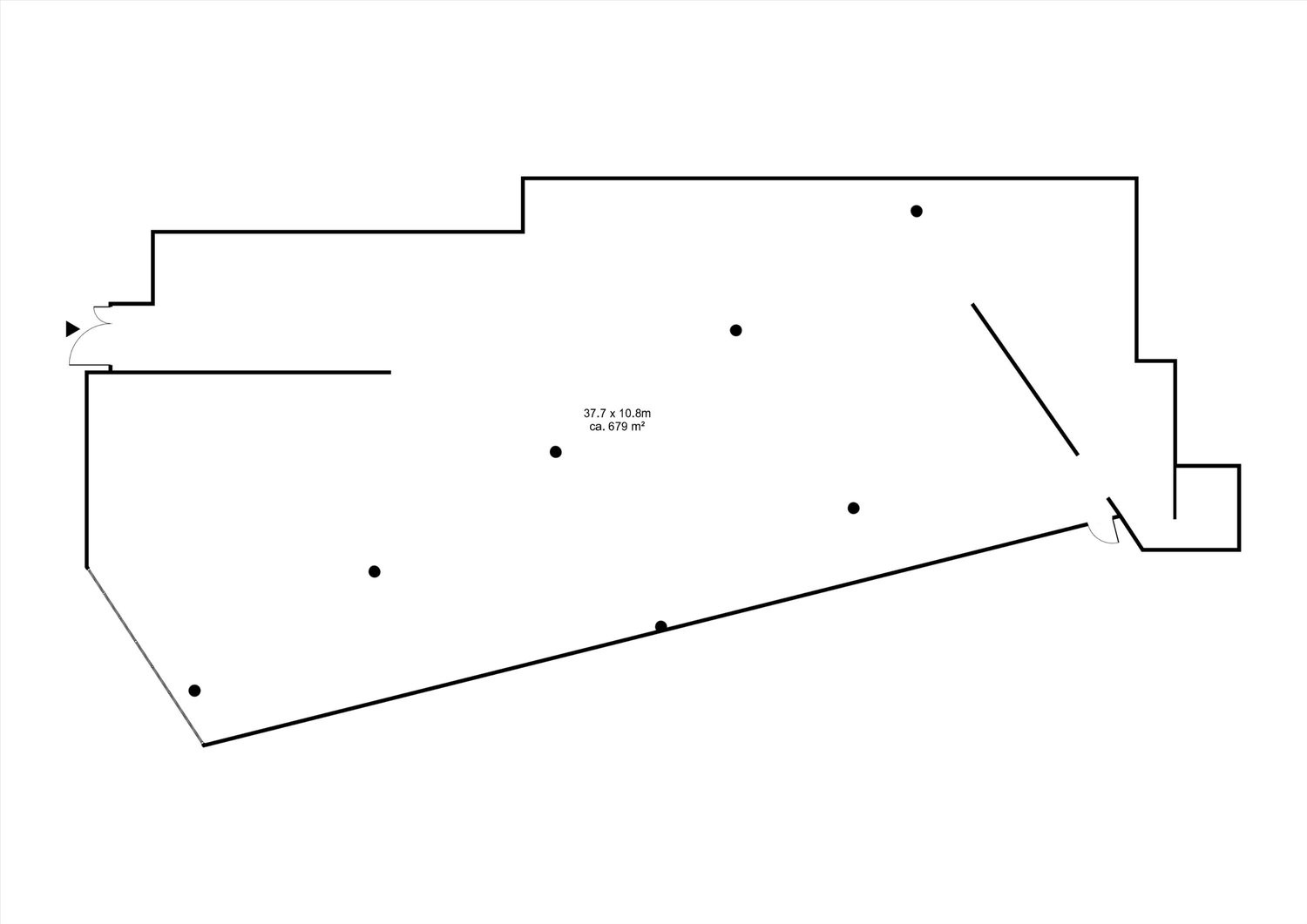 510m² magasin