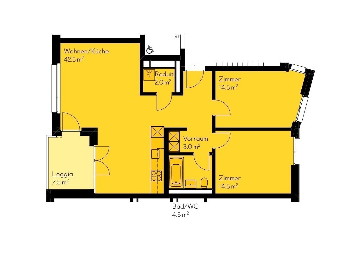 Appartement de 3 ½ pièces, photo 2 sur 7